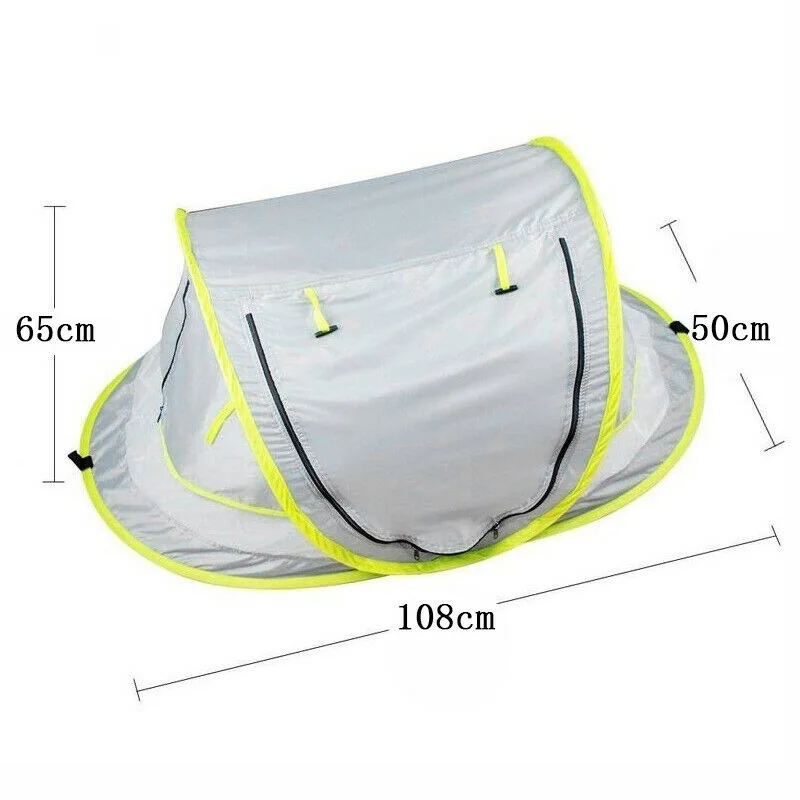 Portable Folding Baby Crib Travel Beach Bed Mesh Tent Mosquito UV Sun Protection | Мать и ребенок