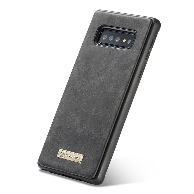 Роскошный кожаный флип чехол для телефона Samsung Galaxy S9 S10 S8 S7 S6 Edge S10e 2 в 1 задняя