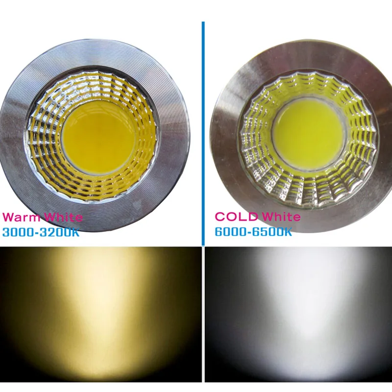 Новая Светодиодная лампа MR16 12V COB 9w 12w 15w GU5.3 220V led прожектор теплый холодный белый