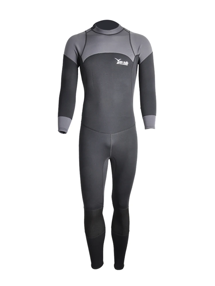 Long Sleeve YONSUB неопреновый 3 мм гидрокостюм с длинными и короткими рукавами водолазный костюм для мужчин для подводной охоты подводное плавание серфинг Сноркелинг купальник - Цвет: Long Sleeve