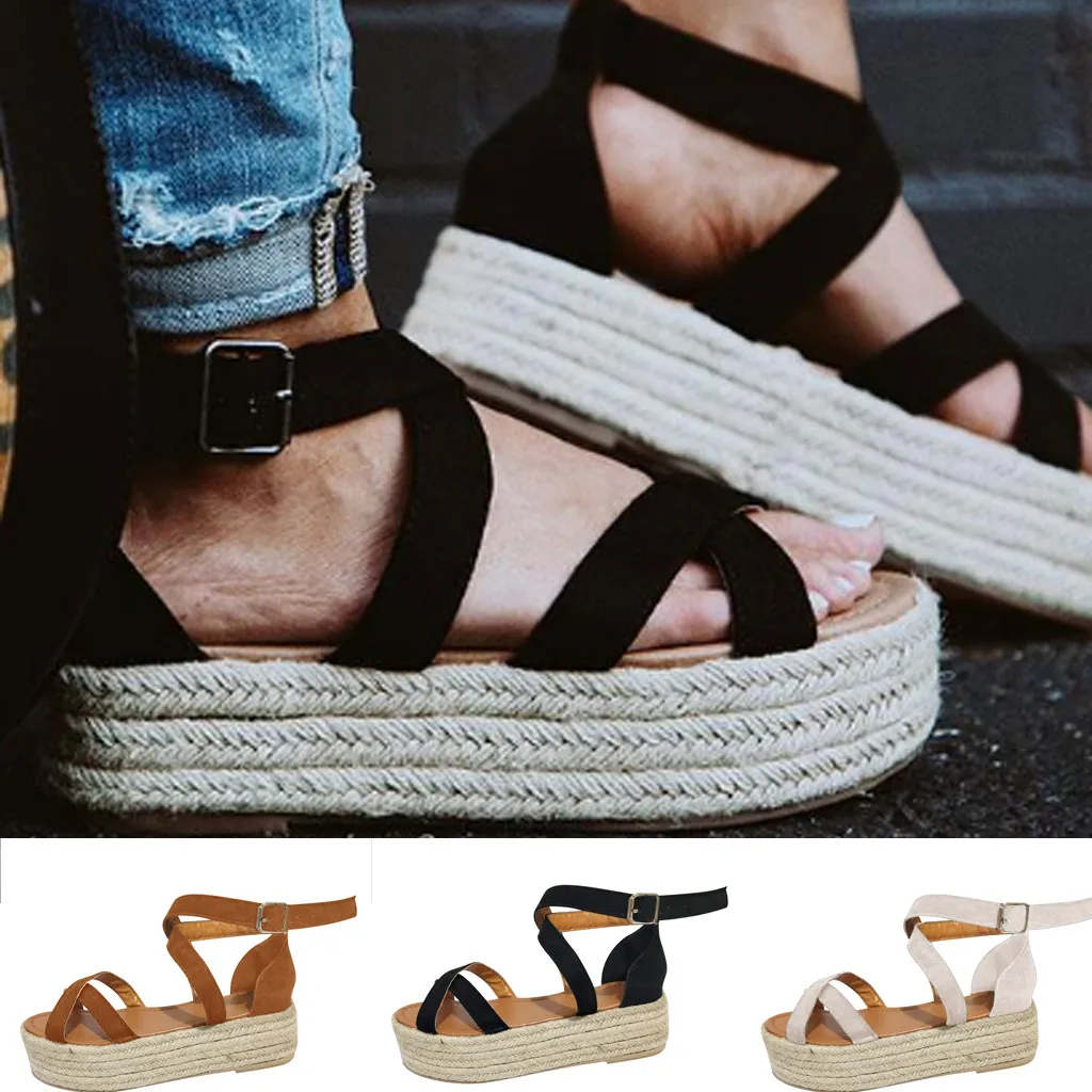 

SAGACE Roman Sandals Women Platform Female Shoes Fashion Ladies Beach Shoes Sandal Casual Women Sandals Platform Women Shoes