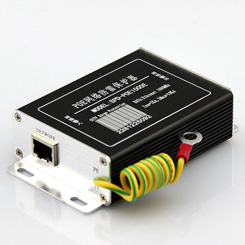 Сетевой POE коммутатор для IP-Камеры устройство защиты от перенапряжения RJ45 и