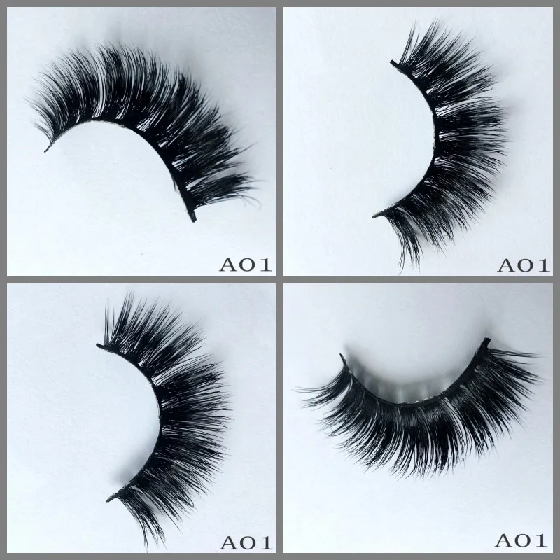 IN USA Makeup Eyelashes 3D Mink Lashes Fluffy Soft Wispy Volume Natural long Cross False Eyelashes Eye Lashes Reusable Eyelash