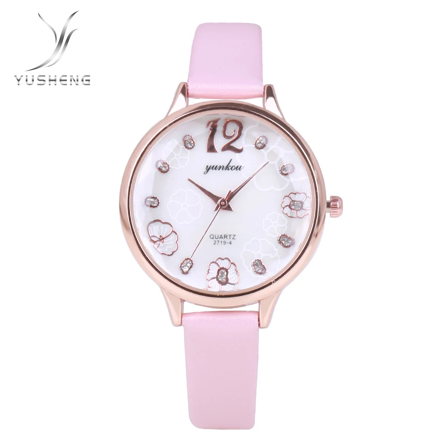 Женские часы с полигональным циферблатом роскошные модные кварцевые YUSHENG