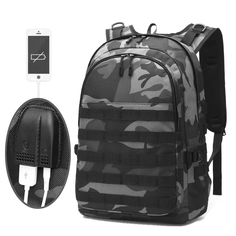 JIULIN рюкзак для мужчин сумка Mochila Pubg Battlefield argance Pack камуфляжные дорожные