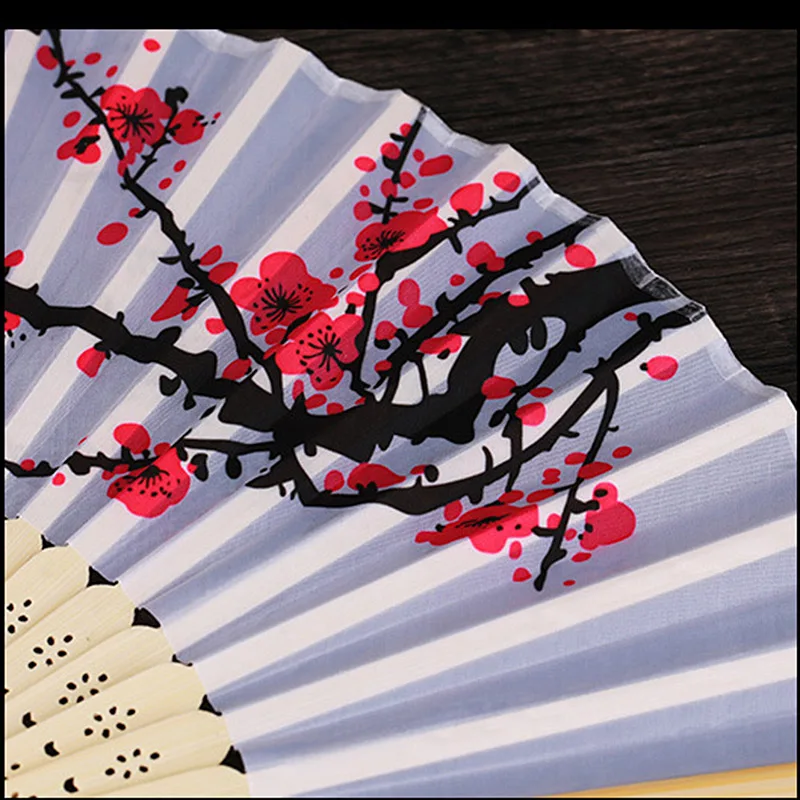 Китайский винтажный бамбуковый складной ручной вентилятор портативный