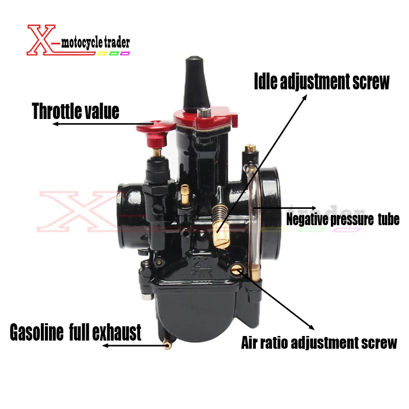 Универсальный карбюратор PWK черный цвет 21/24/26/28/30/32/34 мм запчасти для скутеров