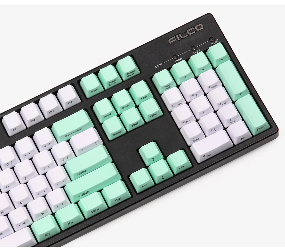 Боковые напечатанные колпачки толстые pbt wasd с брелоком Съемник esc красный для wried Механическая игровая клавиатура