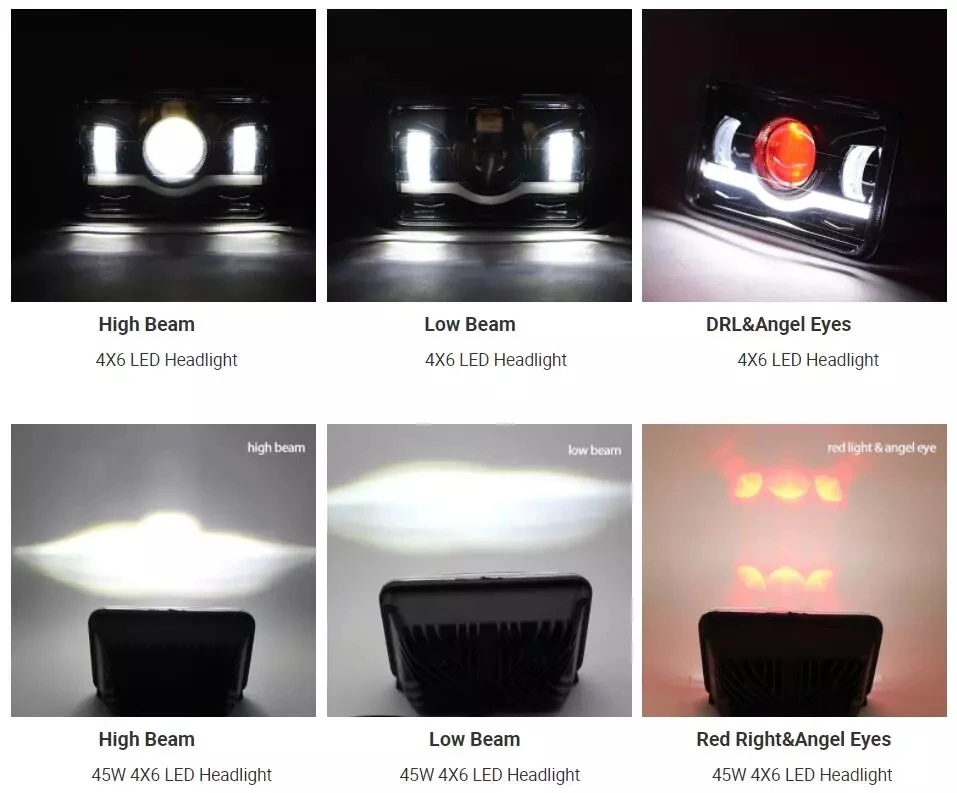 4x6 &quotLED H4 прожекторная фара для Honda XR650 XR250 XR400 Suzuki Светодиодная лампа