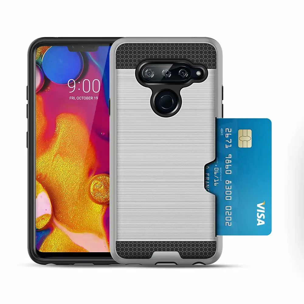 Чехол для LG G6 V30 V40 Жесткий из ТПУ и поликарбоната с рисунком проволоки 20 шт./лот |