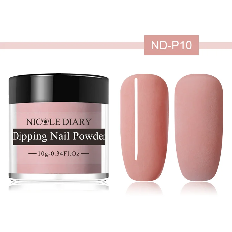 ND-P010 Nicole Diary 10 г система погружения порошок яркий матовый эффект розовый фиолетовый натуральный сухой дизайн ногтей пыль цветной Маникюр Порошок - Цвет: ND-P010