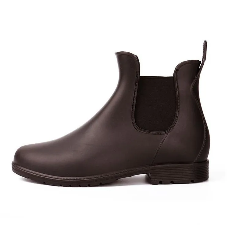 

Short tube rain boots four seasons ladies low tube stretch Martin boots wild water shoes