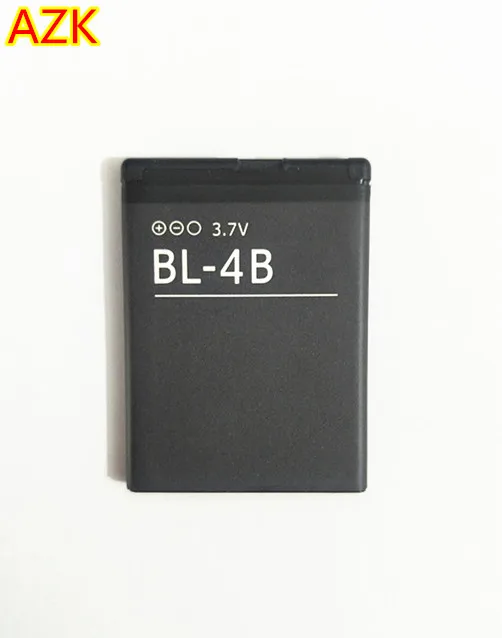 АЗК наивысшего качества BL-4B Батарея для NOKIA 2505 3606 2630 6111 3608 2670 2660 5000 7070 7088 7370 7373 7500