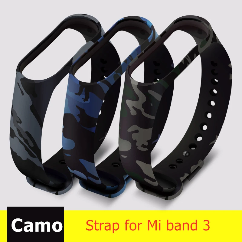 Ремешок силиконовый для Mi Band 3 и 4 сменный цветной браслет Xiaomi mi band | Электроника