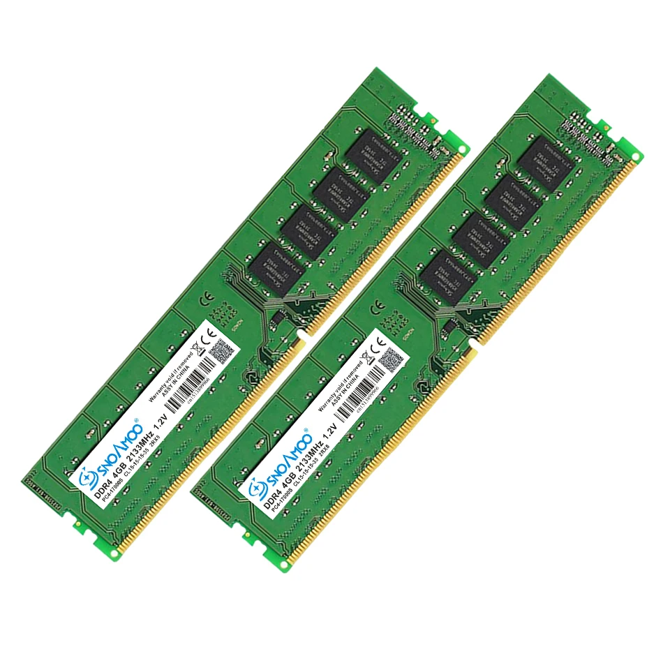 Оперативная память SNOAMOO DDR4 для настольного ПК 4 ГБ 8 2133 2400 МГц CL15 контактов DIMM Intel