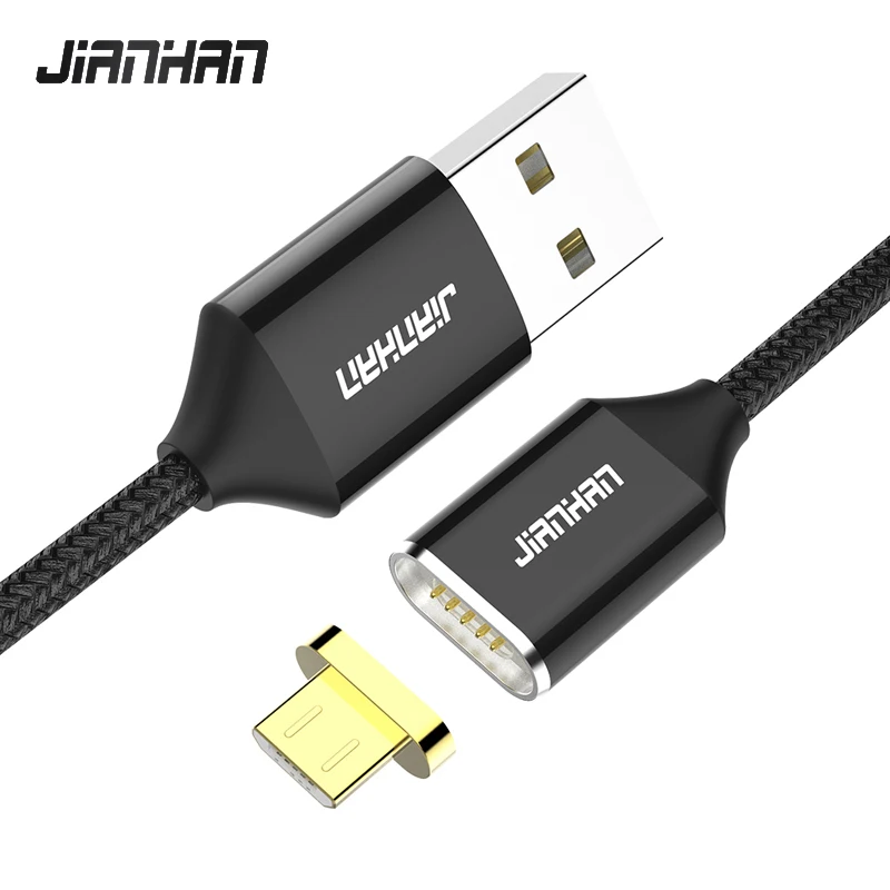 Магнитный кабель Micro usb JIANHAN зарядное устройство адаптер для быстрой зарядки и