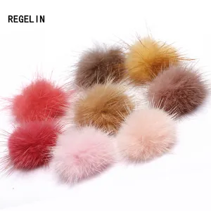 REGELIN модные норковые меховые шарики 100 шт 30 мм Меховые помпоны DIY для изготовления ювелирных изделий норковые шарики для обуви Ювелирная ткань