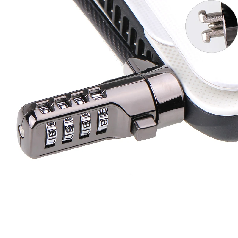 5mm thickness 190cm Long Steel Notebook Laptop Security 4 Digit Password Lock Chain Cable Protections Anti-theft
