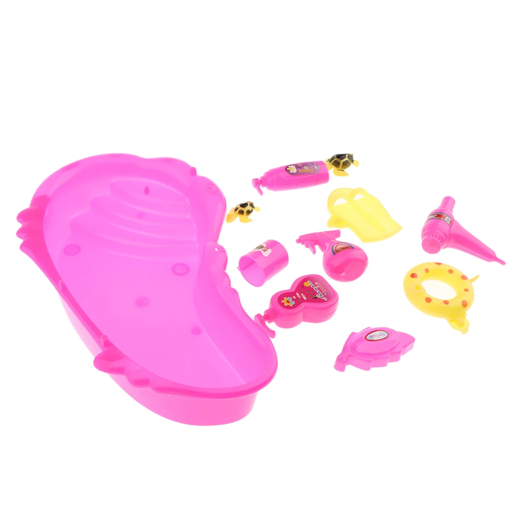 Модная Кукла мебель для ванной комнаты набор мини ванна игрушка туалет кукольный