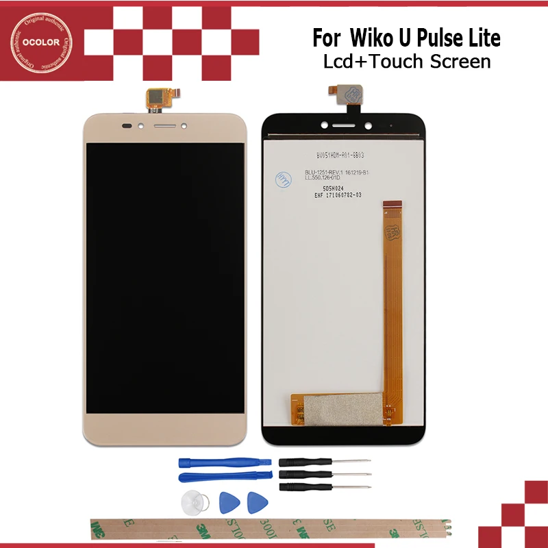 Ocolor Android 7 0 для Wiko U Pulse Lite ЖК-дисплей с сенсорным экраном стеклянная панель в сборе