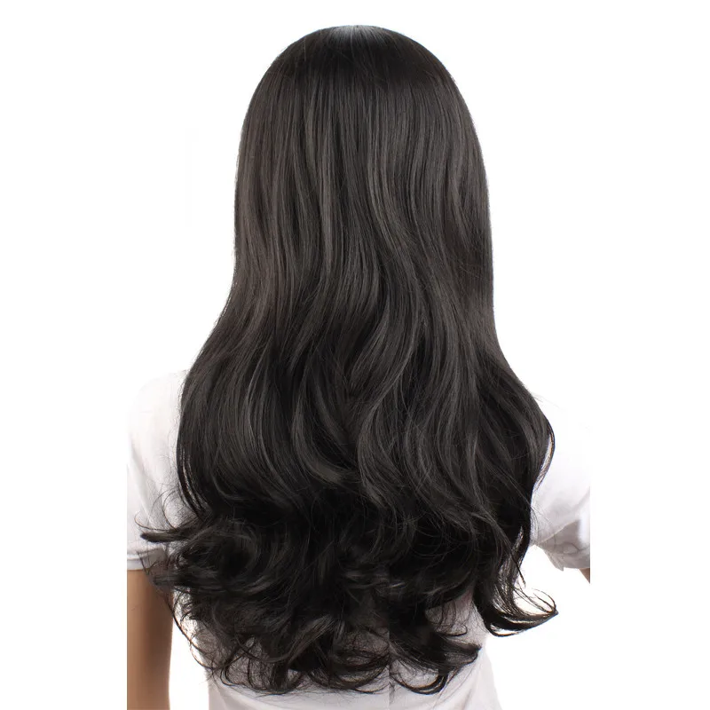 MapofBeauty 20 ''длинные волнистые Nautral Косплей парики золотой черный темный светильник коричневый цвета костюм вечерние термостойкие синтетические волосы - Цвет: 1B/27HL