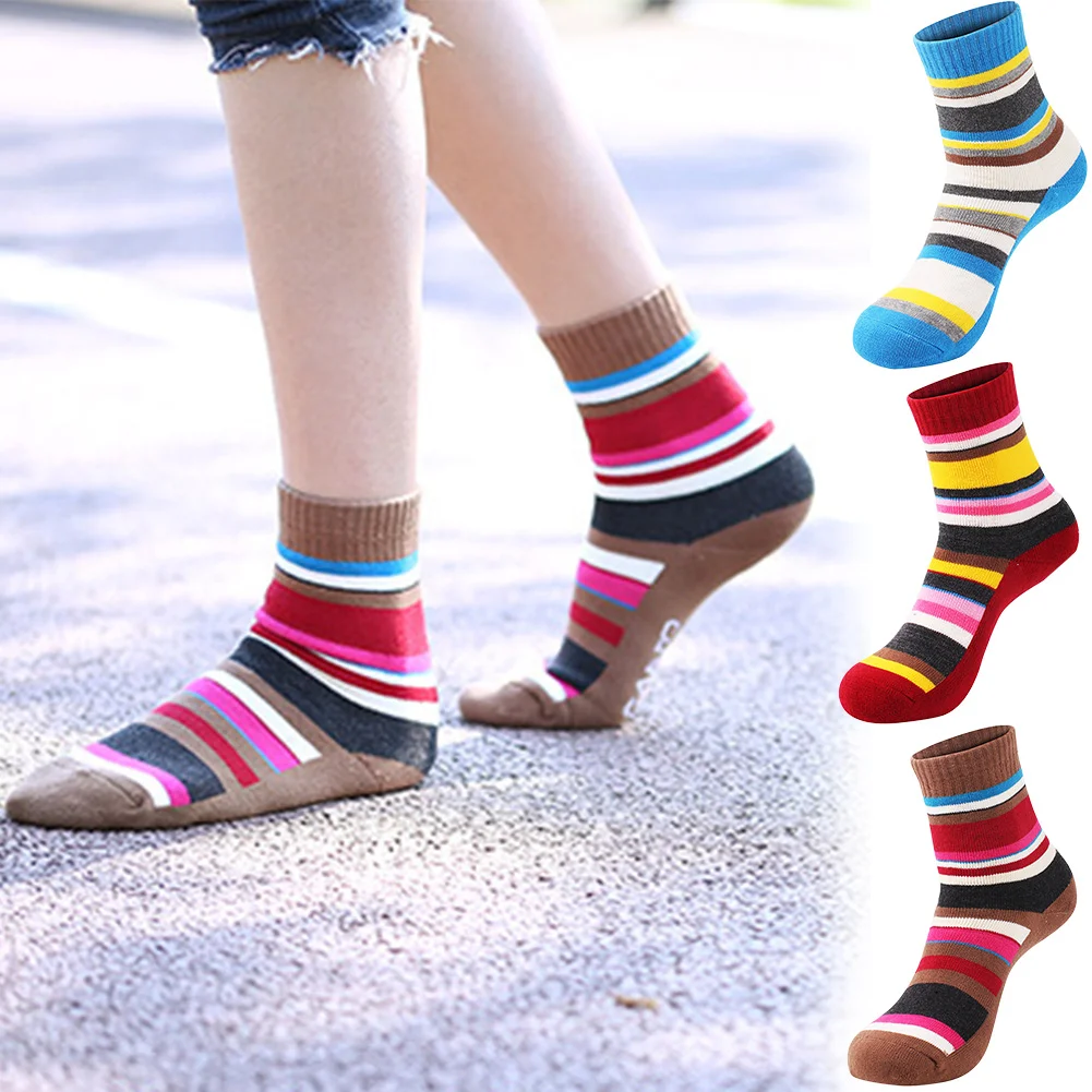 Женские полосатые спортивные дышащие осенне зимние походные Нескользящие