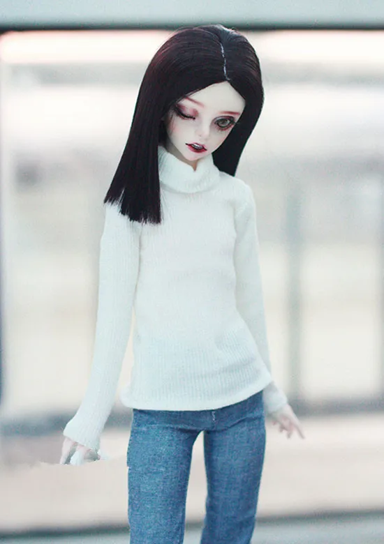 BJD кукла 1/3 1/4 кукла белый свитер с чокером для 1/3 1/4 BJD MDD кукла аксессуары кукла одежда свитер с завязками