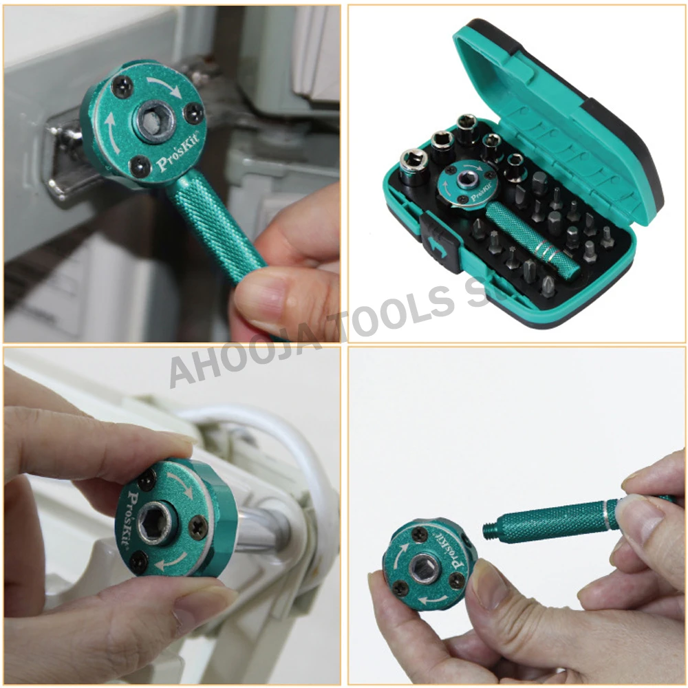 Pro'sKit SD-2319M Набор отверток многофункциональный ладони, ключ установлен бит 1/" автомобильный набор ключей
