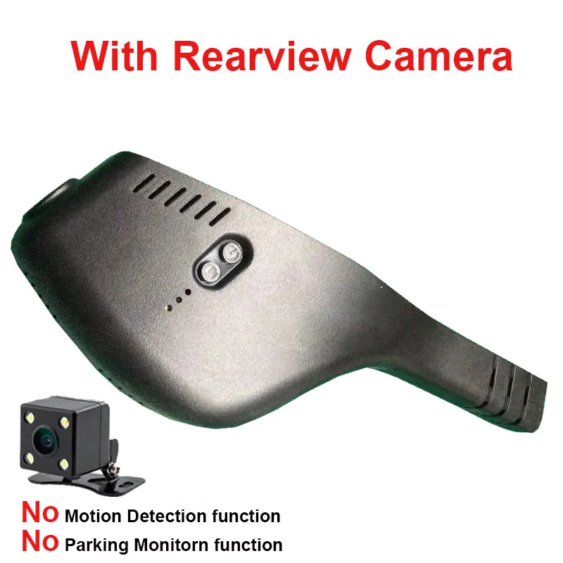 With Rear Lens Kampacar автомобильный Wifi видеорегистратор для Skoda Kodiak Octavia Rapid Kodiaq Yeti Superd Fabia видеорегистратор камера видеорегистраторы для автомобилей - Название цвета: With Rear Lens