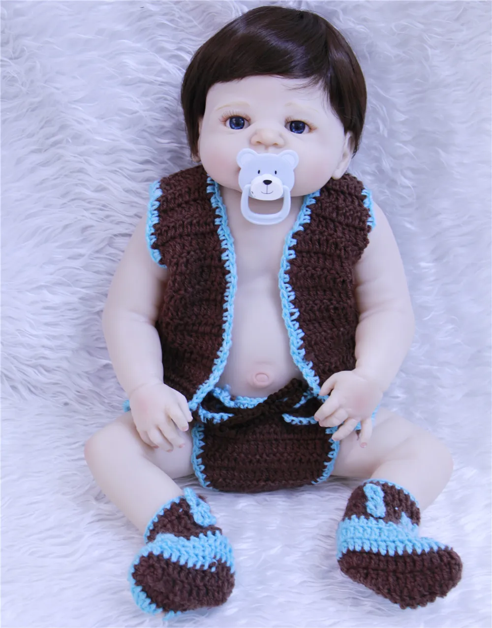 Мягкие Детские Силиконовые Куклы для новорожденных куклы мальчиков Boneca BeBe