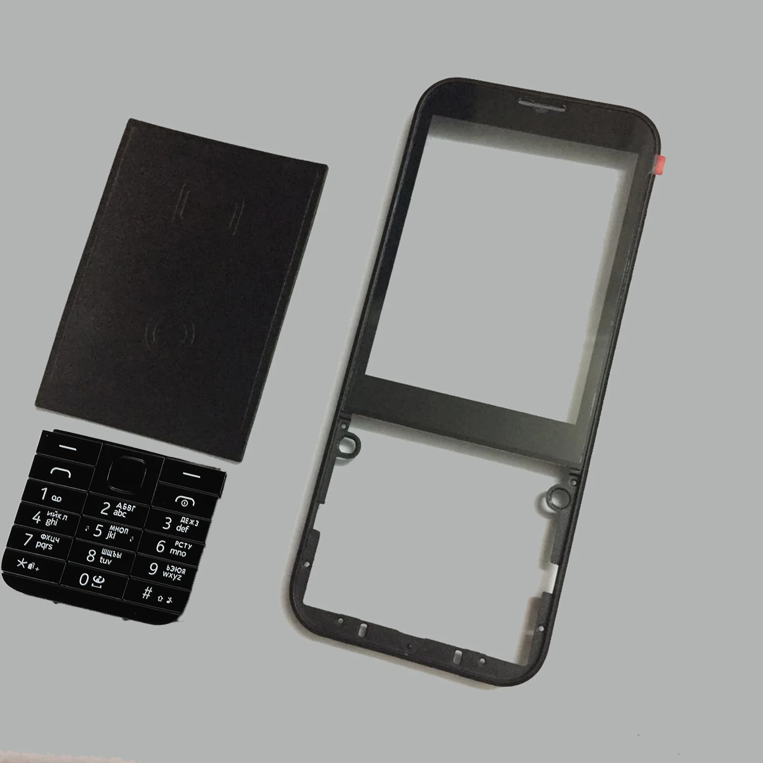 Передняя крышка для Nokia 225 N225 английская клавиатура/Русская клавиатура корпус