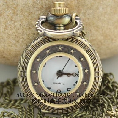 2017 Free shipping hot sale wholesale ladies mens New stars mini bronze Pocket Watch Antique 1pcs/lot | Украшения и аксессуары