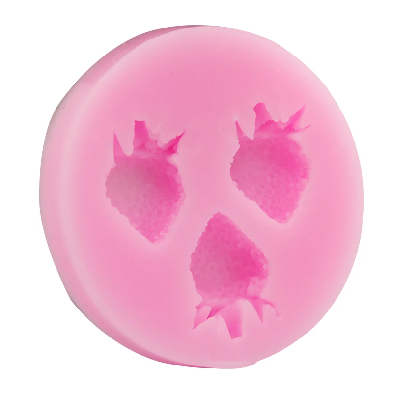 Миниатюрная серия фруктов клубника силиконовая помадная форма ручная работа