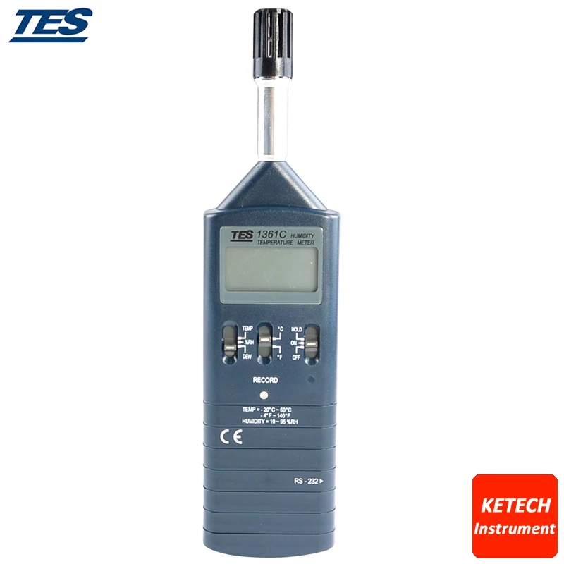 

TES1361C Digital Humidity Temperature Meter Datalogging
