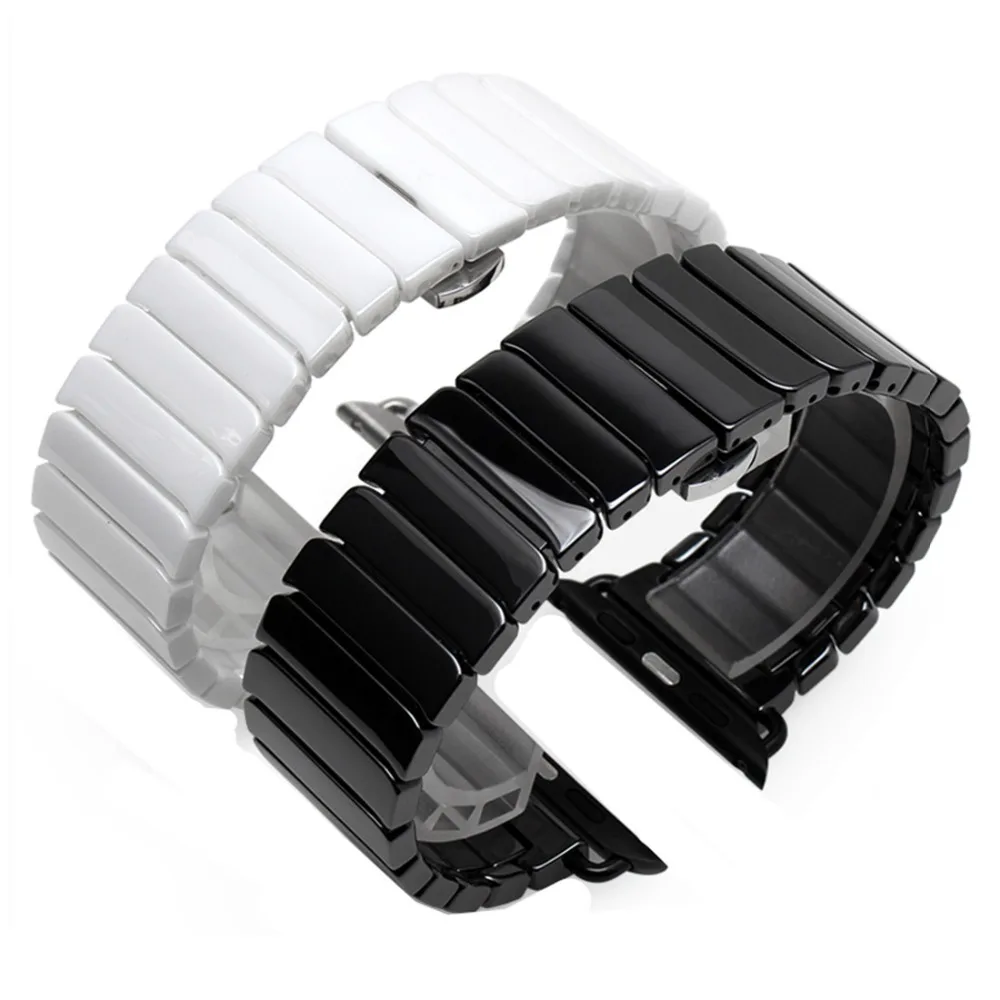 Керамический ремешок для часов Apple Watch 4 44 40 42 38 3 21 | Наручные часы