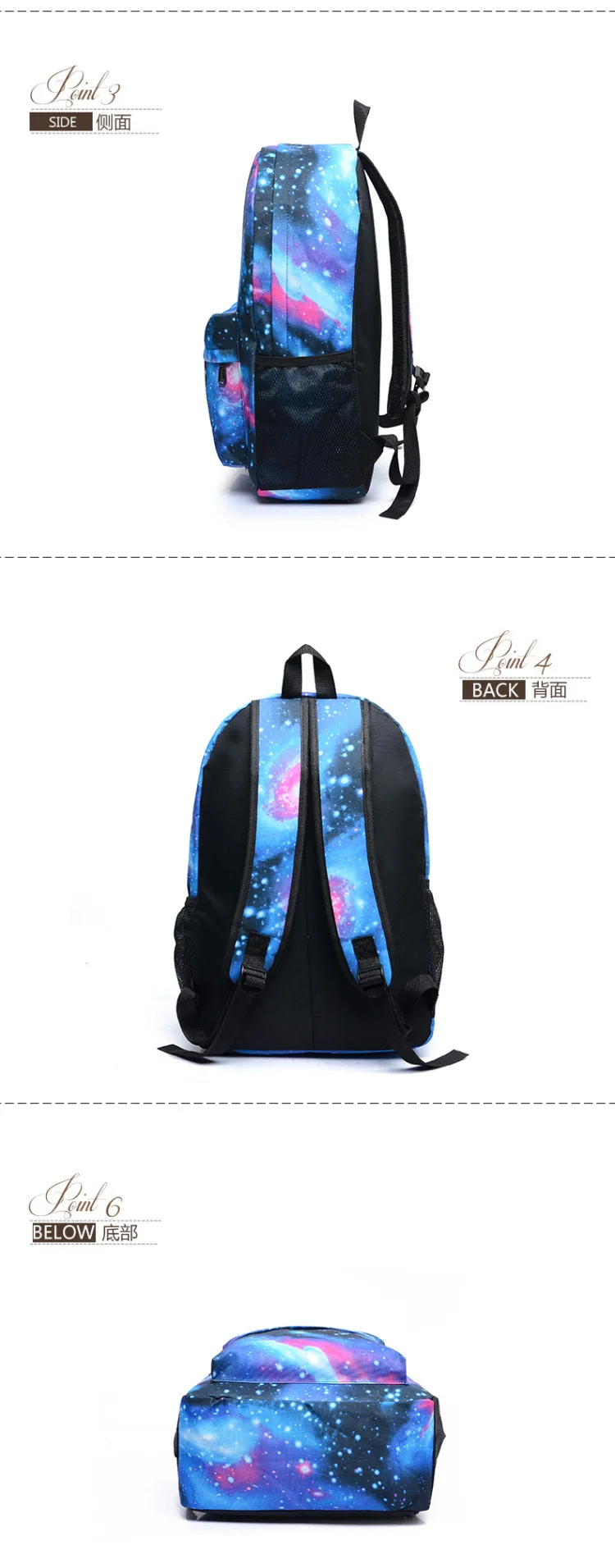 Marvel Letter The Luminous Backpack School Bag Super Hero Student Kids Boys Girls School Bookbag Notebook Daily backpack Gift