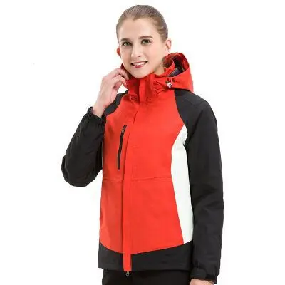 

Outdoor cold - proof thermal shock jacket can be stripped down feather inner bladder two sets of men and women mountain ski wear