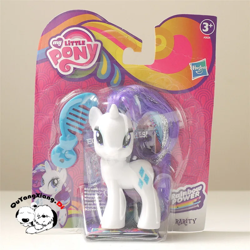 Фигурки 8 см лошадка с куклой шесть персонажей игрушки Rarity & Rainbow Dash Twilight Sparkle Fluttershy