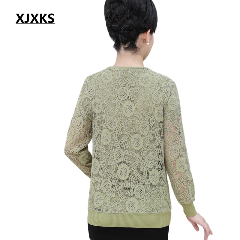 Женский вязаный свитер XJXKS крючком свитер|female cardigan|cardigan womencrochet cardigan |