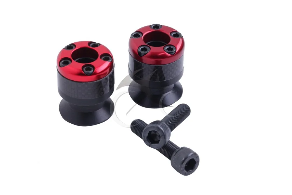 10 мм красный углеволоконный поворотный кронштейн ползунок для Kawasaki ZR750 ZEPHYR Z750 ER6N