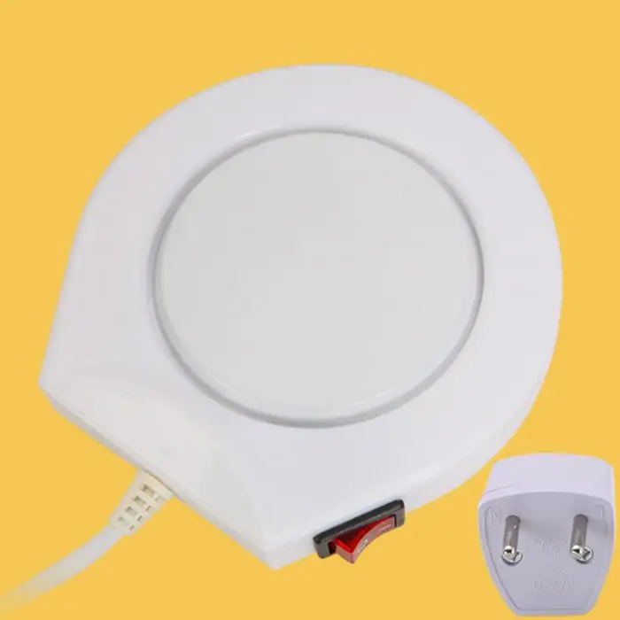 Высокое качество 220V с электрическим приводом для питевых чашек грелка для ног Кофе молочный напиток кружка нагревательный лоток для домашнего офиса зимние 2018ing
