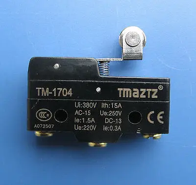 Tmaztz TM-1704 Short роликовый рычаг с петлей мгновенный микро концевой выключатель |