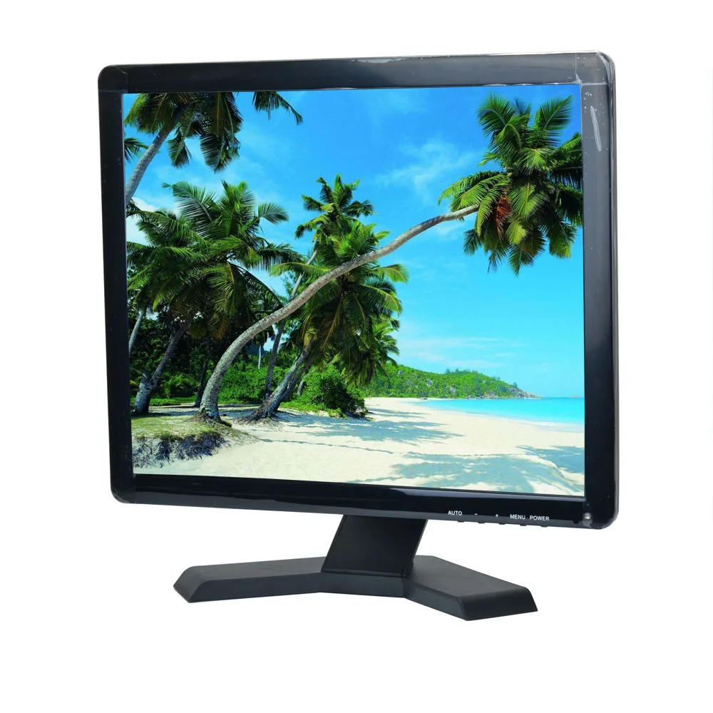 

17" inch TFT-CCTV LCD 4:3 LCD Color Monitor Screen Display BNC/VGA/AV/HDMI Input with Stand for HDMI Microscope Camera PC