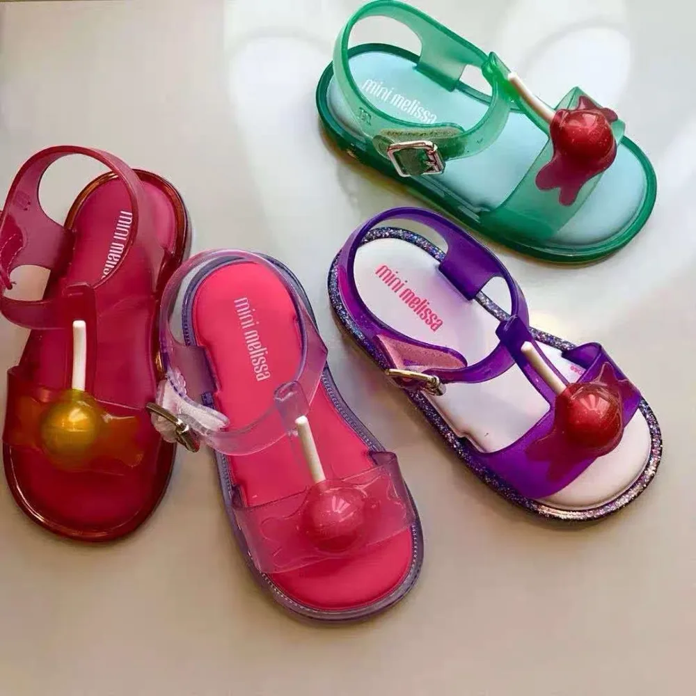 Мини Melissa Lollipop Принцесса Девочка сандалии 2020 Новая девушка желе детские детская