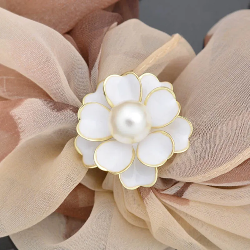 Модная женская и брошь в виде цветка с жемчугом|scarf buckle|buckle broochbrooch fashion |