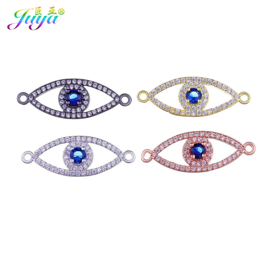 

Juya DIY Evil Eye Charms Supplies Handmade Blue Gem Hamsa Tree Of Life Enamel Charms Accessories For Needlework Jewelry Making