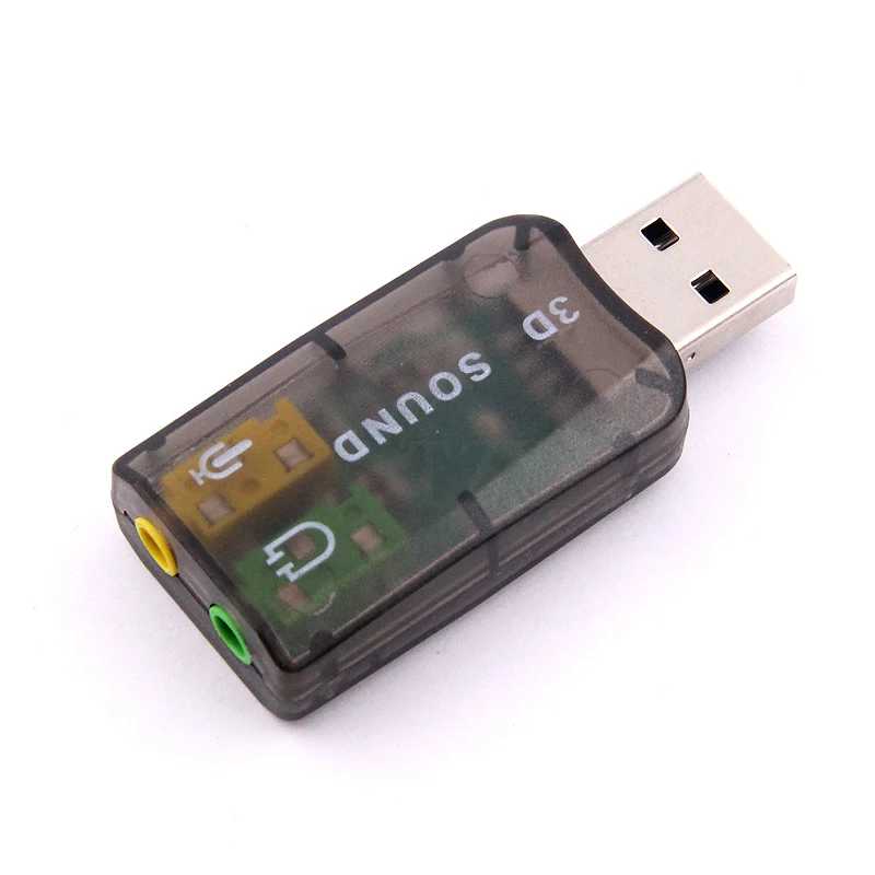 10 шт./лот V5.1 3D USB для Аудио внешняя звуковая карта адаптер 5 1 канальный звук