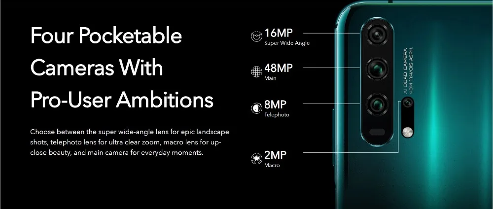 Honor 20 pro мобильный телефон полный экран AI камера Восьмиядерный отпечатков пальцев ID NFC android 9