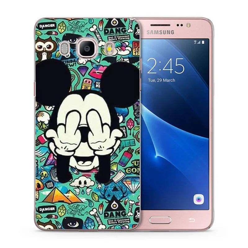 Чехол для телефона Samsung Galaxy A3 A5 2016 2017 Мягкий Силиконовый ТПУ рисунок Микки и Минни