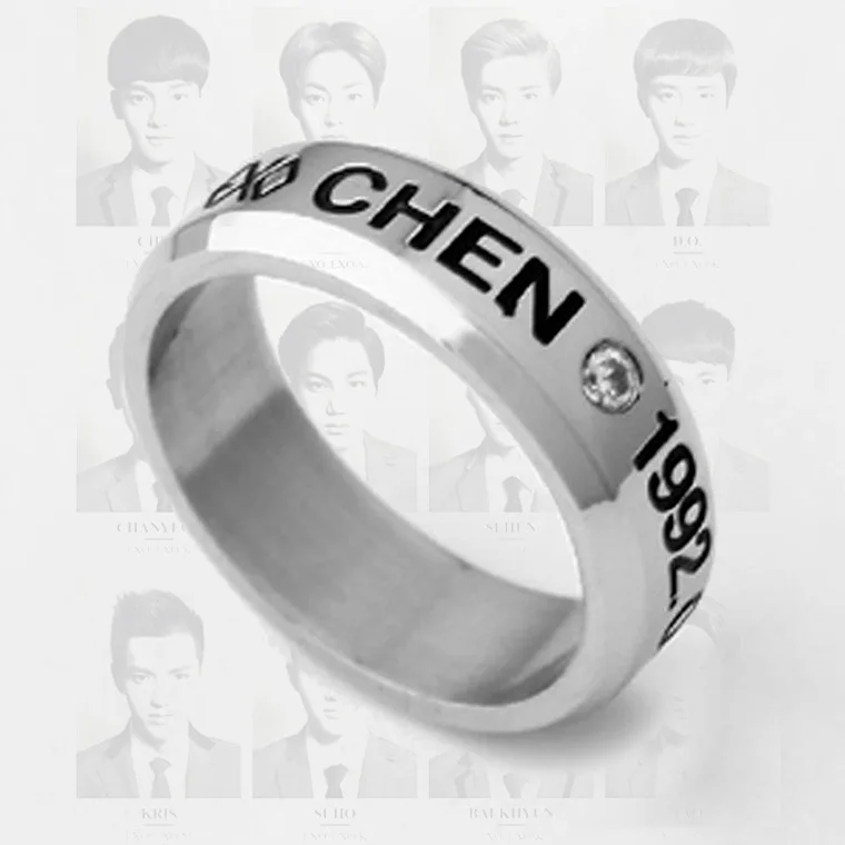 Kpop exo CHEN кольцо на день рождения из титановой стали anel uomo 8 5 размера отправка